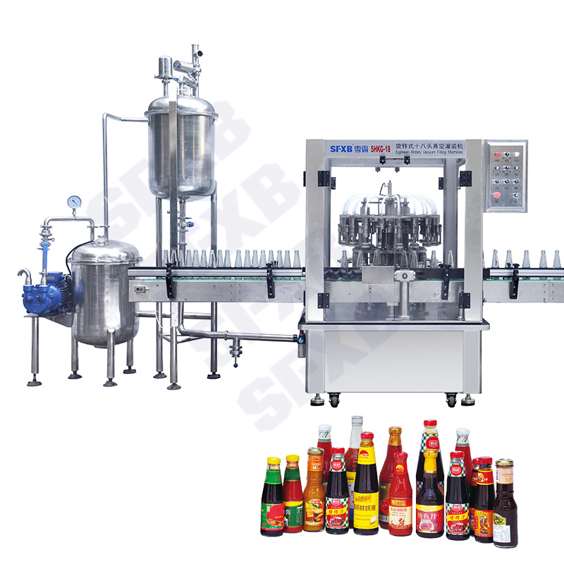XBKG-18 Fully automatic 18-head rotary vacuum filling machine (small and medium caliber glass bottles)