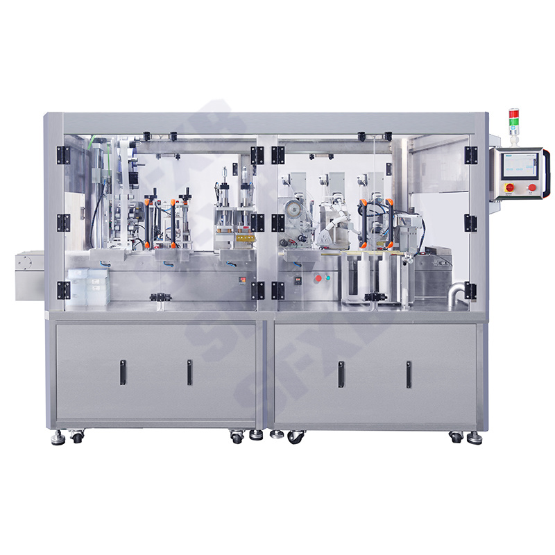 Fully automatic 96-well plate filling, sealing, film cutting and labeling machine