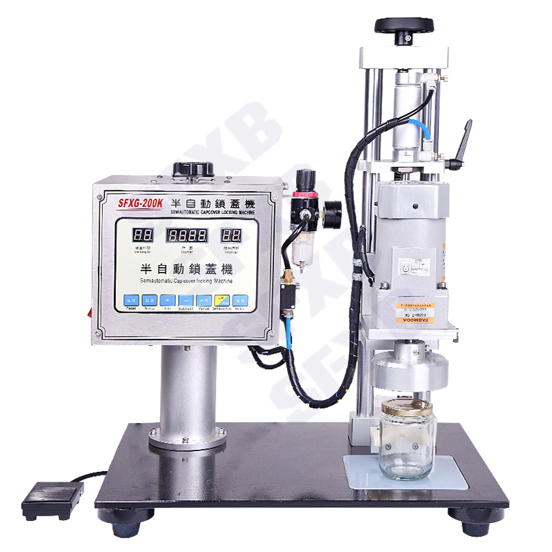 SFXG-200 Microcomputer controlled semi-automatic capping machine