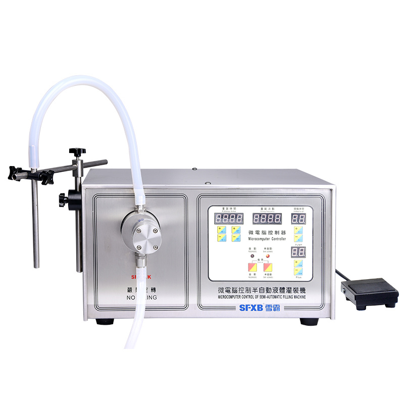 SF-1-1/SF-1-2 Microcomputer Controlled Semi-automatic Liquid Filling Machine