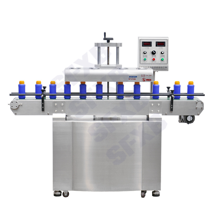 SF-2100B Air-cooled automatic electromagnetic induction aluminum foil sealing machine