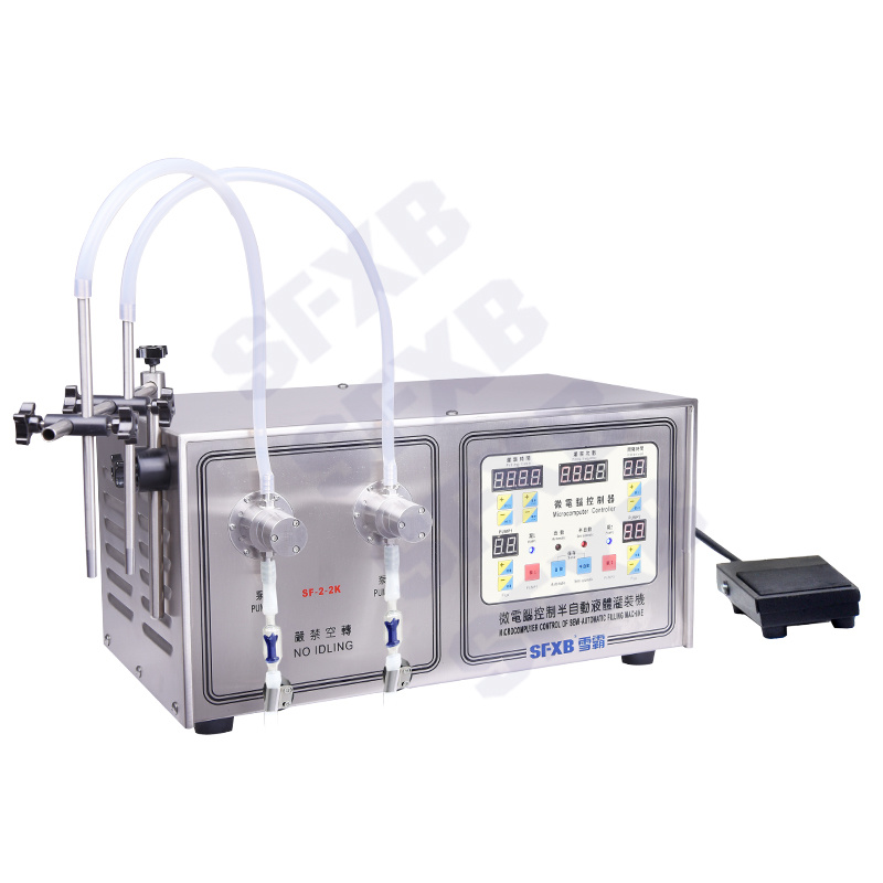 SF-2-1/SF-2-2 microcomputer controlled semi-automatic liquid filling machine