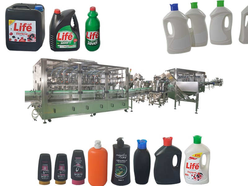 Guide to Integrated Detergent & Shampoo Filling Machine | High-Speed Capping & Labeling production Line Solution